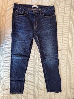 Jos A Bank 1905 Men’s Jeans Tailored Fit 36x29 Dark Wash Stretch Denim